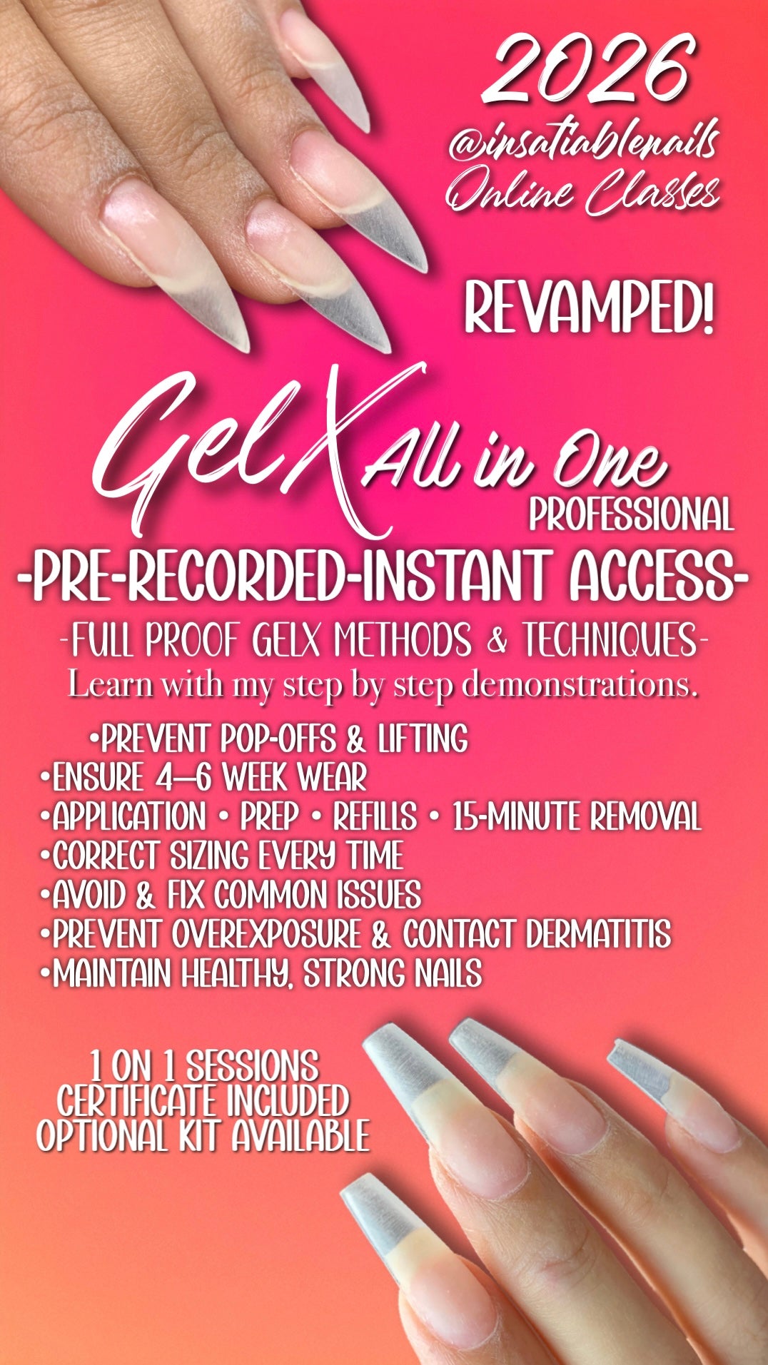 PRO-GelX All in One Class- Pre Recorded (Virtual) – Insatiable Nails