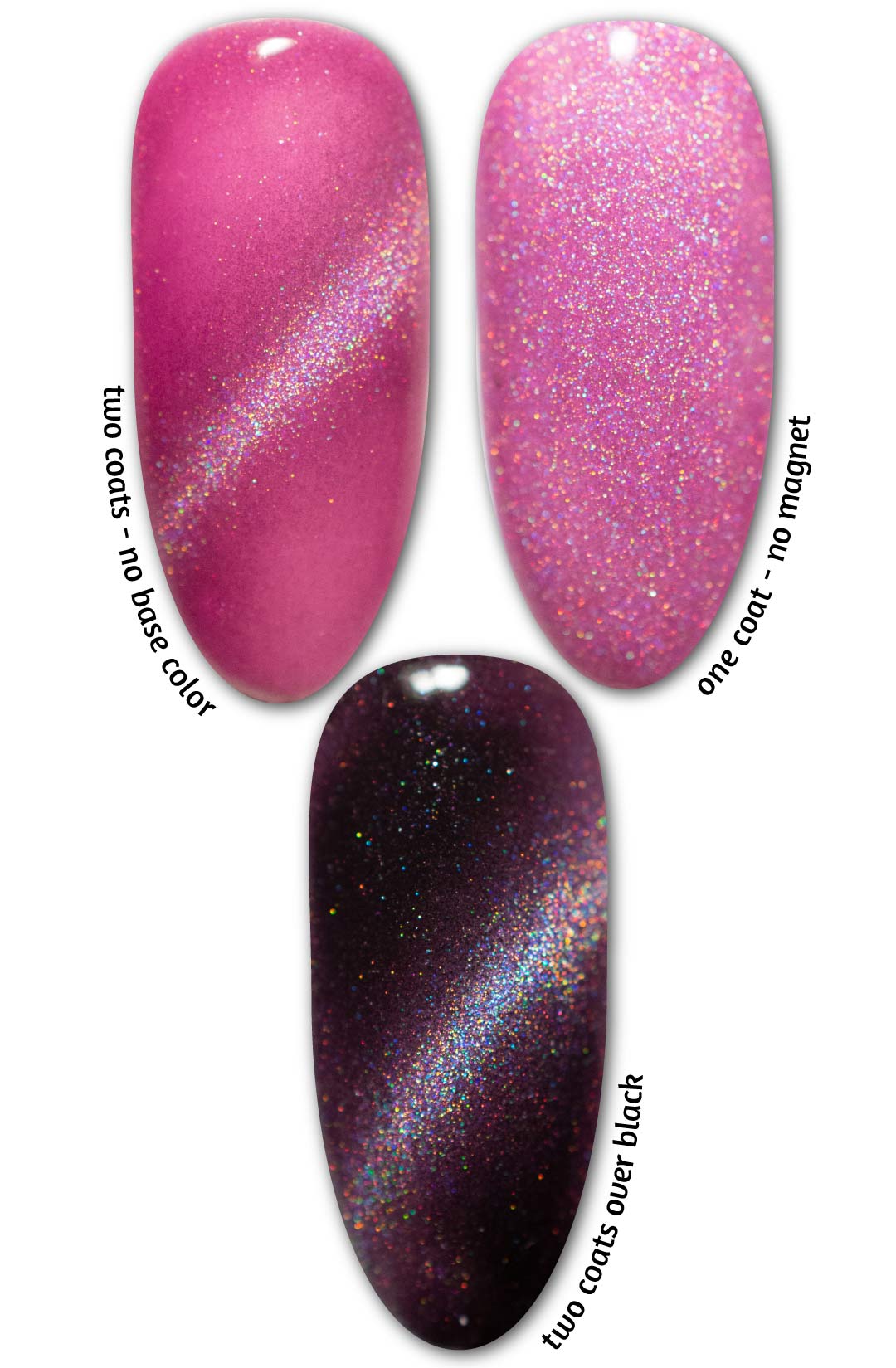 Picture Perfect Pink - Holo Cats Eye Gel Polish