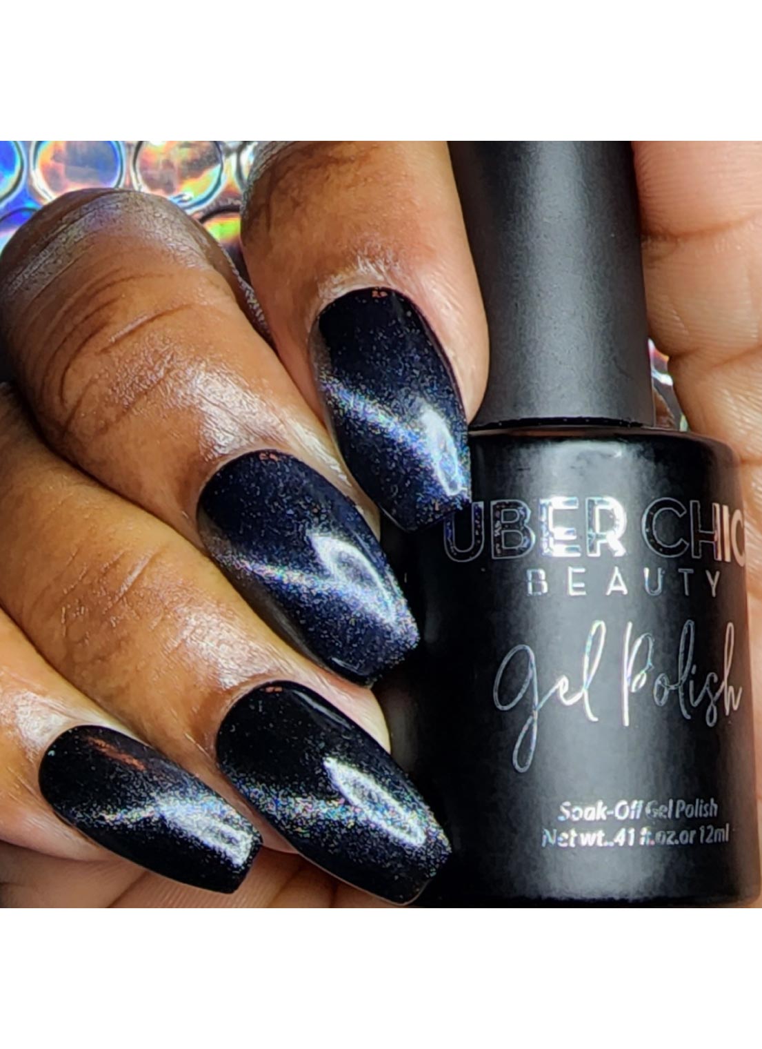 Sapphire Moon- Holo Cats Eye Gel Polish