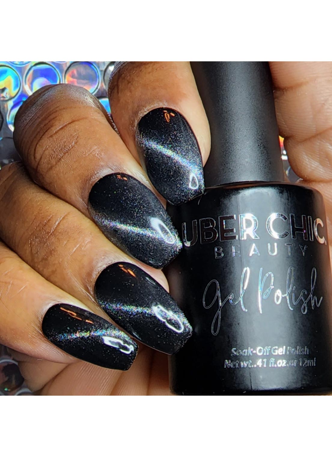 Chasing Lightning - Holo Cats Eye Gel Polish