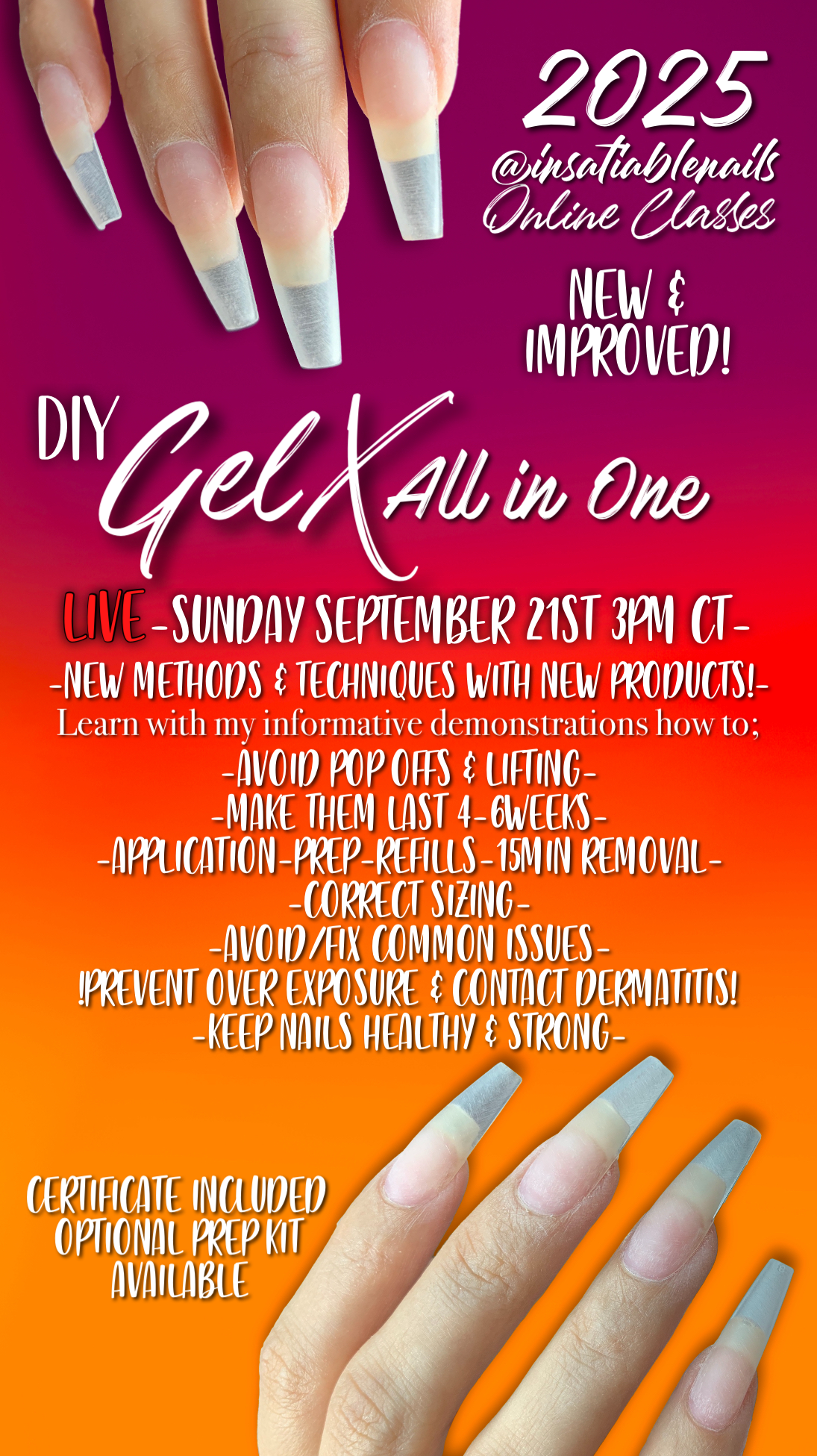 DIY- GelX All in One LIVE Class (Virtual)
