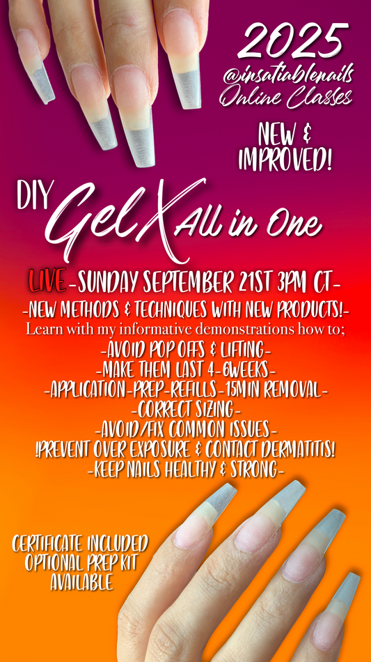 DIY- GelX All in One LIVE Class (Virtual)