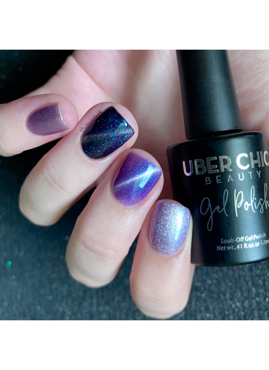 Galactic Night - Cats Eye Iridescent Gel Polish