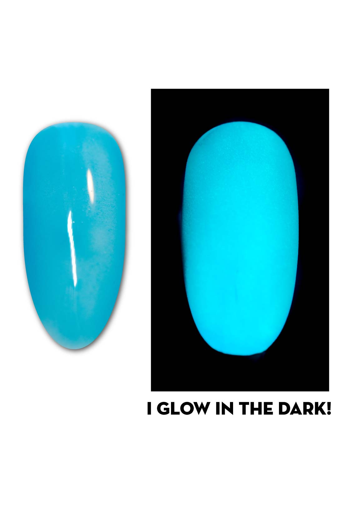 Blue Snow Cone - Glow In The Dark Gel Polish