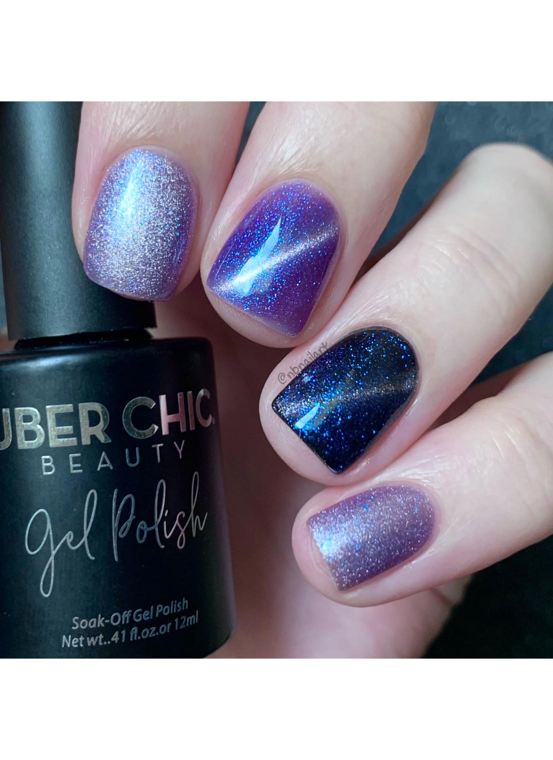 Galactic Night - Cats Eye Iridescent Gel Polish