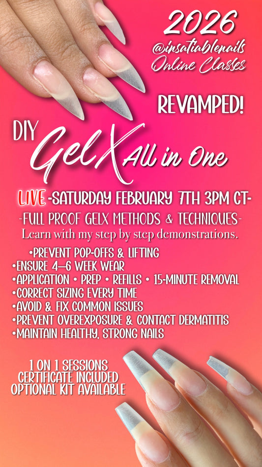 DIY- GelX All in One LIVE Class (Virtual)