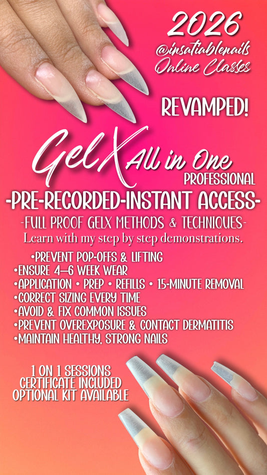 PRO-GelX All in One Class- Pre Recorded (Virtual)
