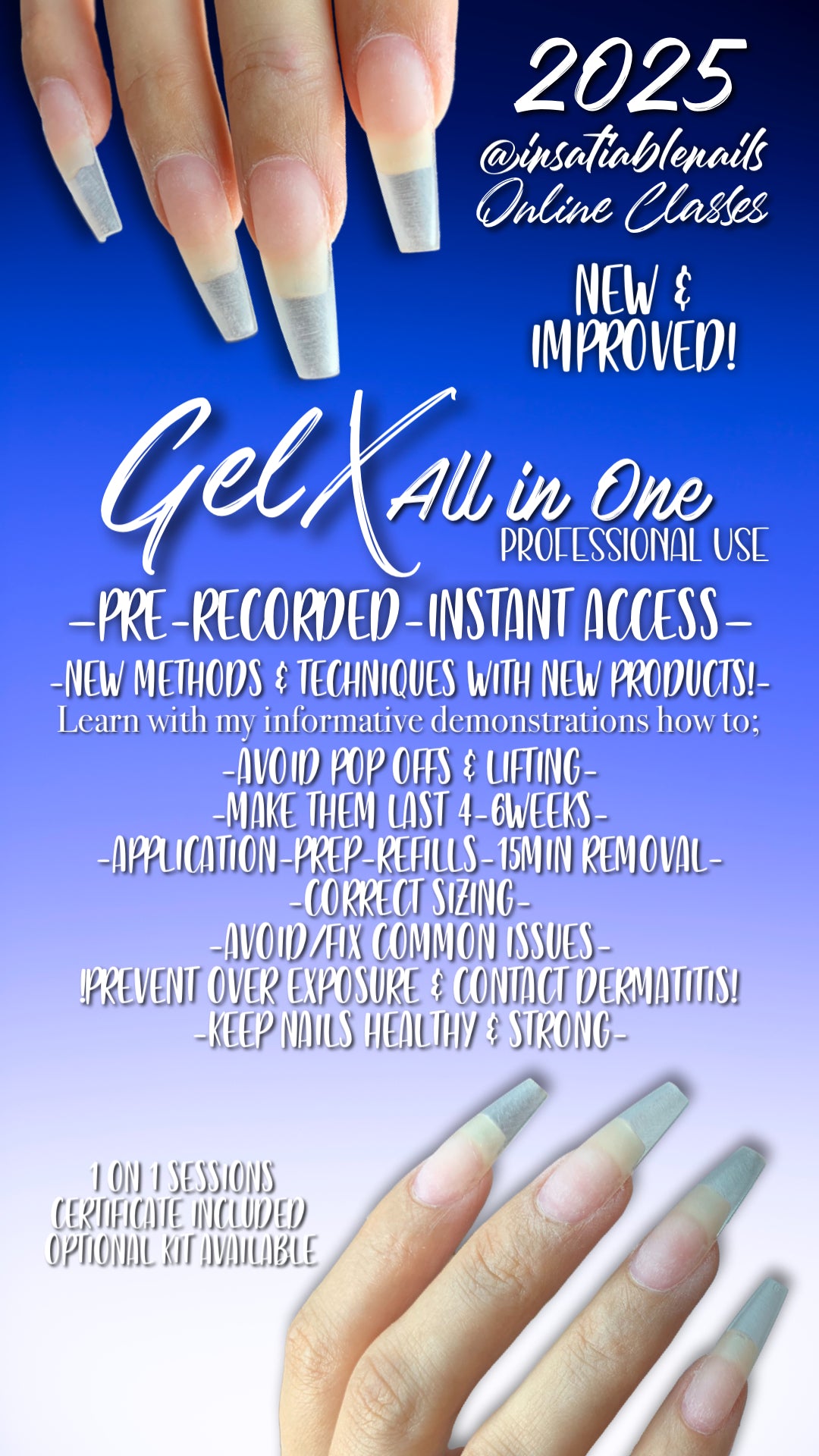 Black Friday Deal! PRO-GelX All in One Class- Pre Recorded (Virtual)