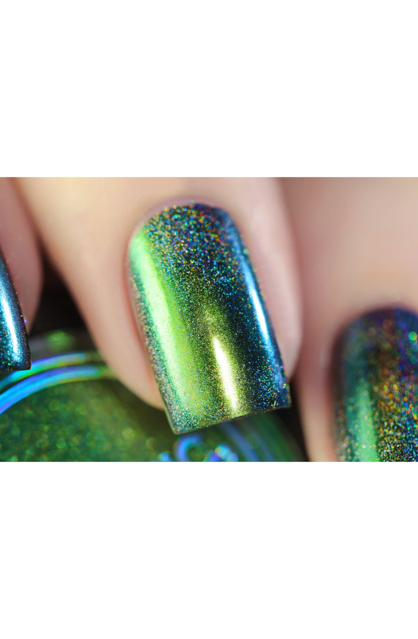 Chameleon Holographic Nail Powder: Emerald Isle