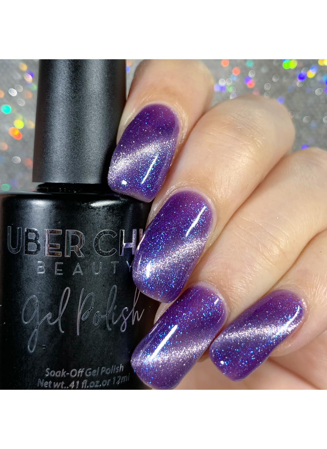 Galactic Night - Cats Eye Iridescent Gel Polish