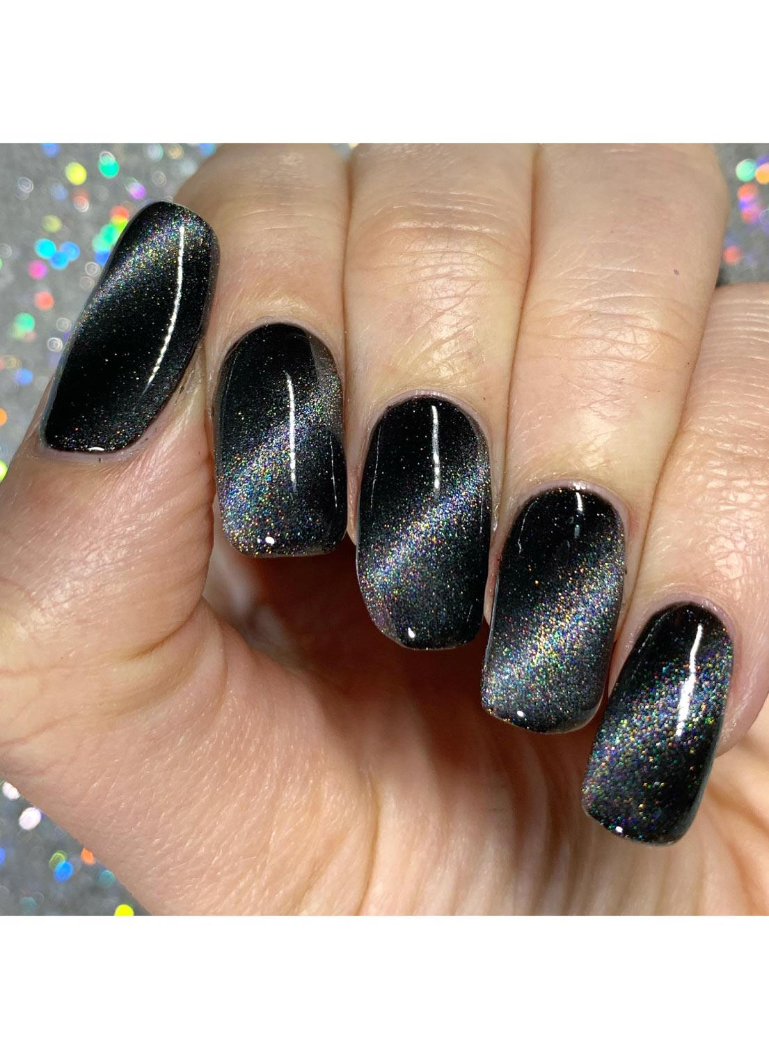 Chasing Lightning - Holo Cats Eye Gel Polish