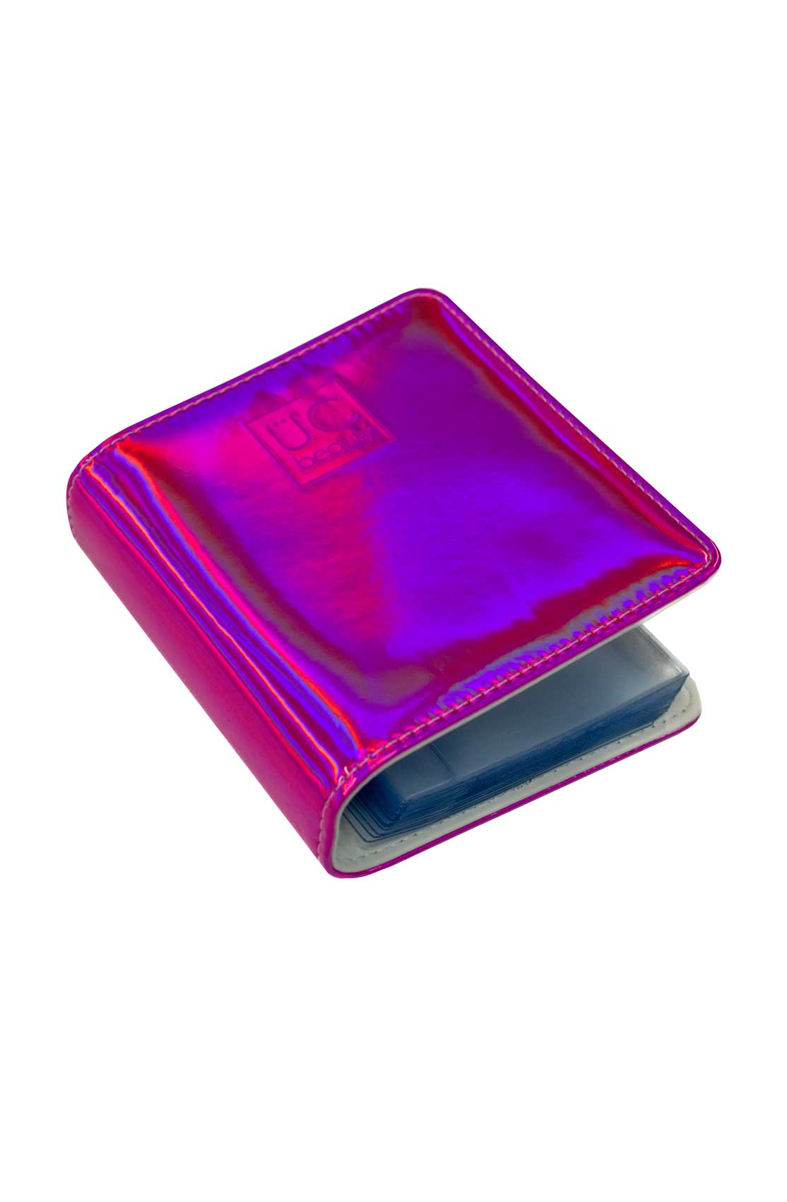 Mini Hot Pink Holographic Nail Stamp Storage Binder