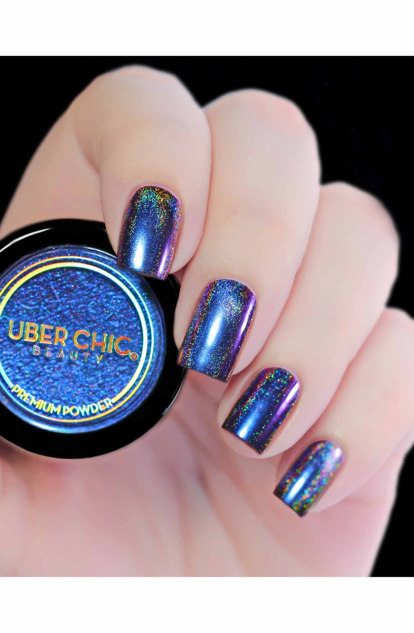 Chameleon Holographic Nail Powder: Royalty Suits Me