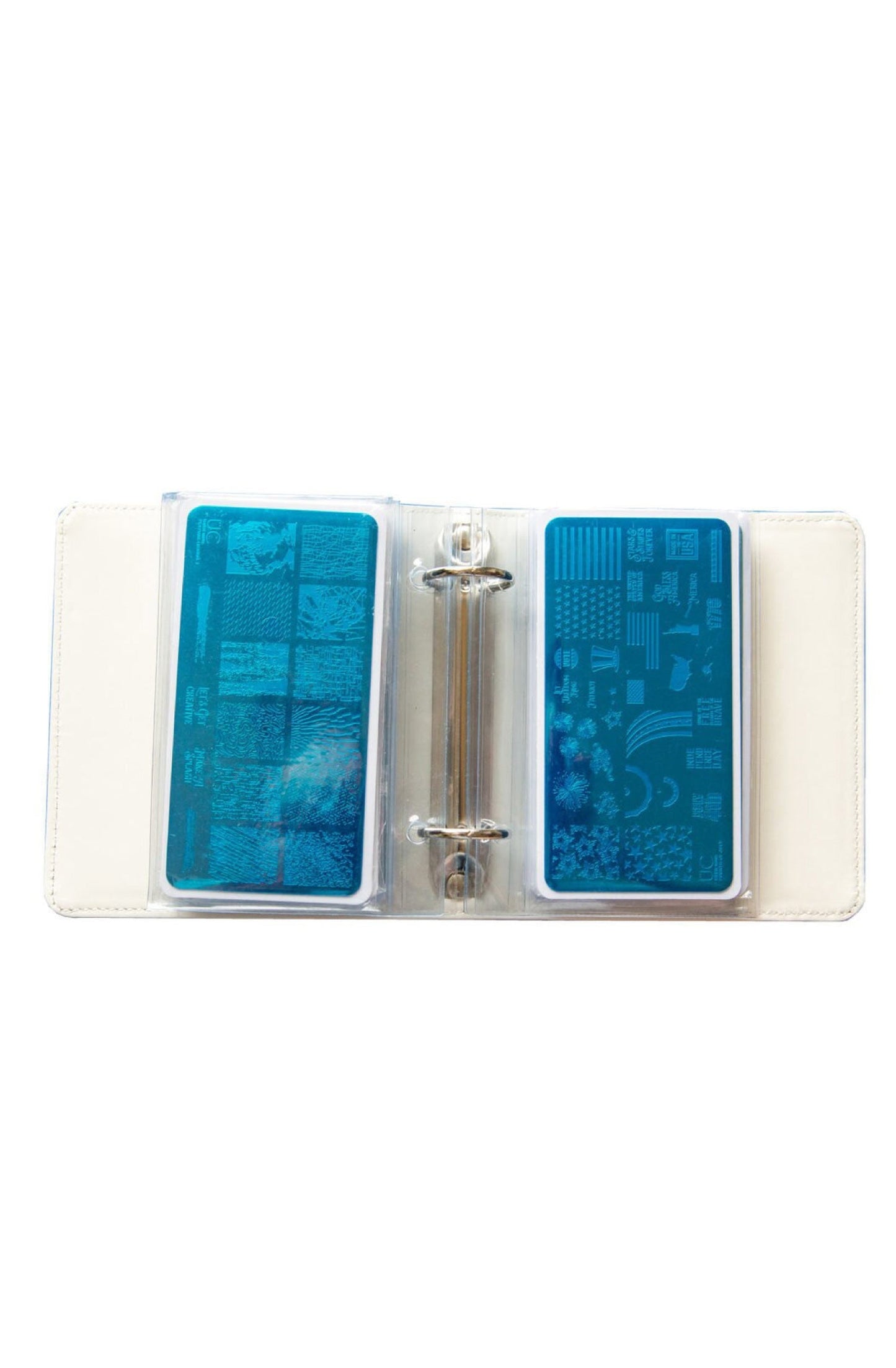 Mini Holographic Nail Stamp Storage Binder