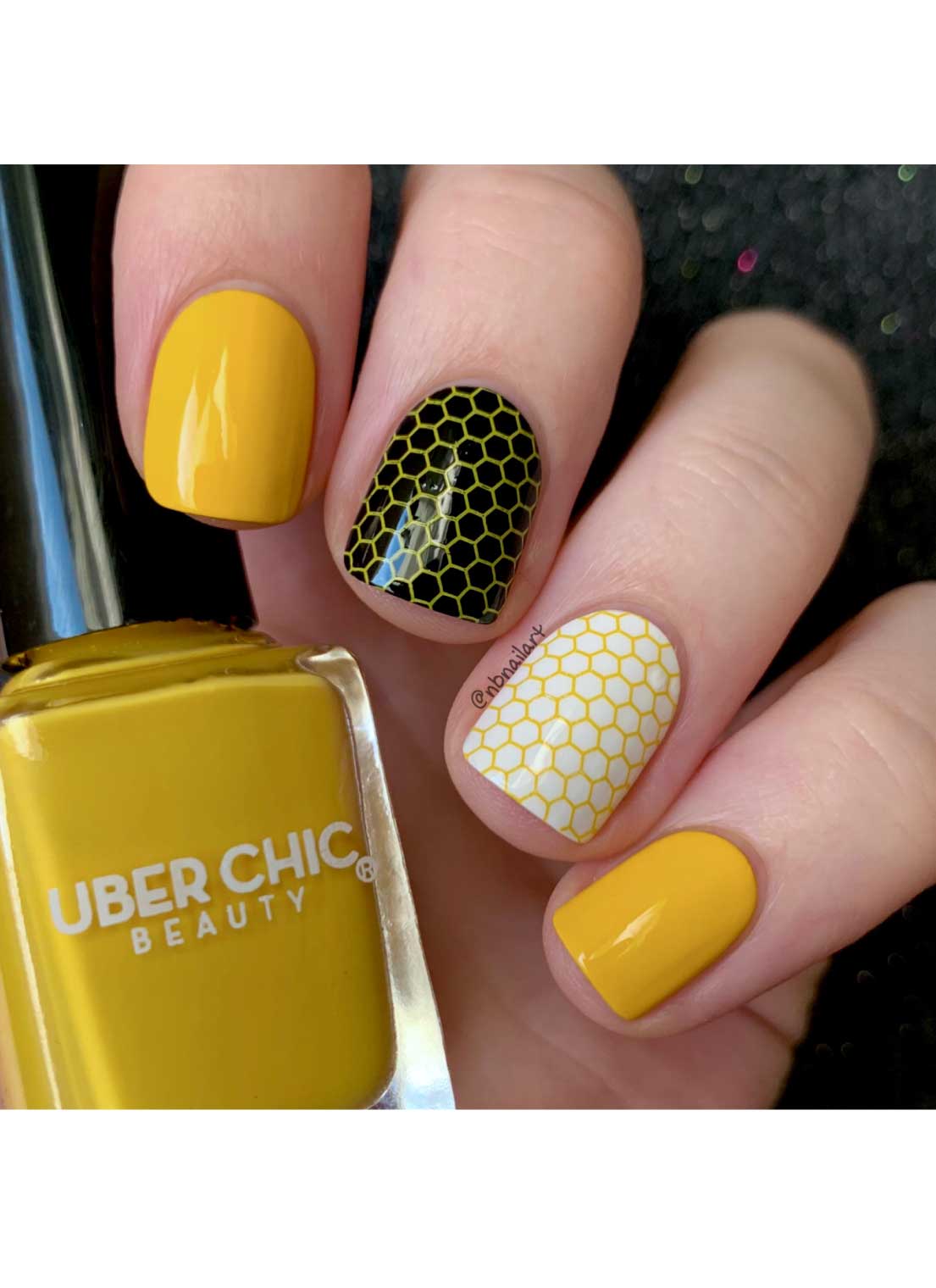 Lazy Little Bumblebee - Stamping Polish